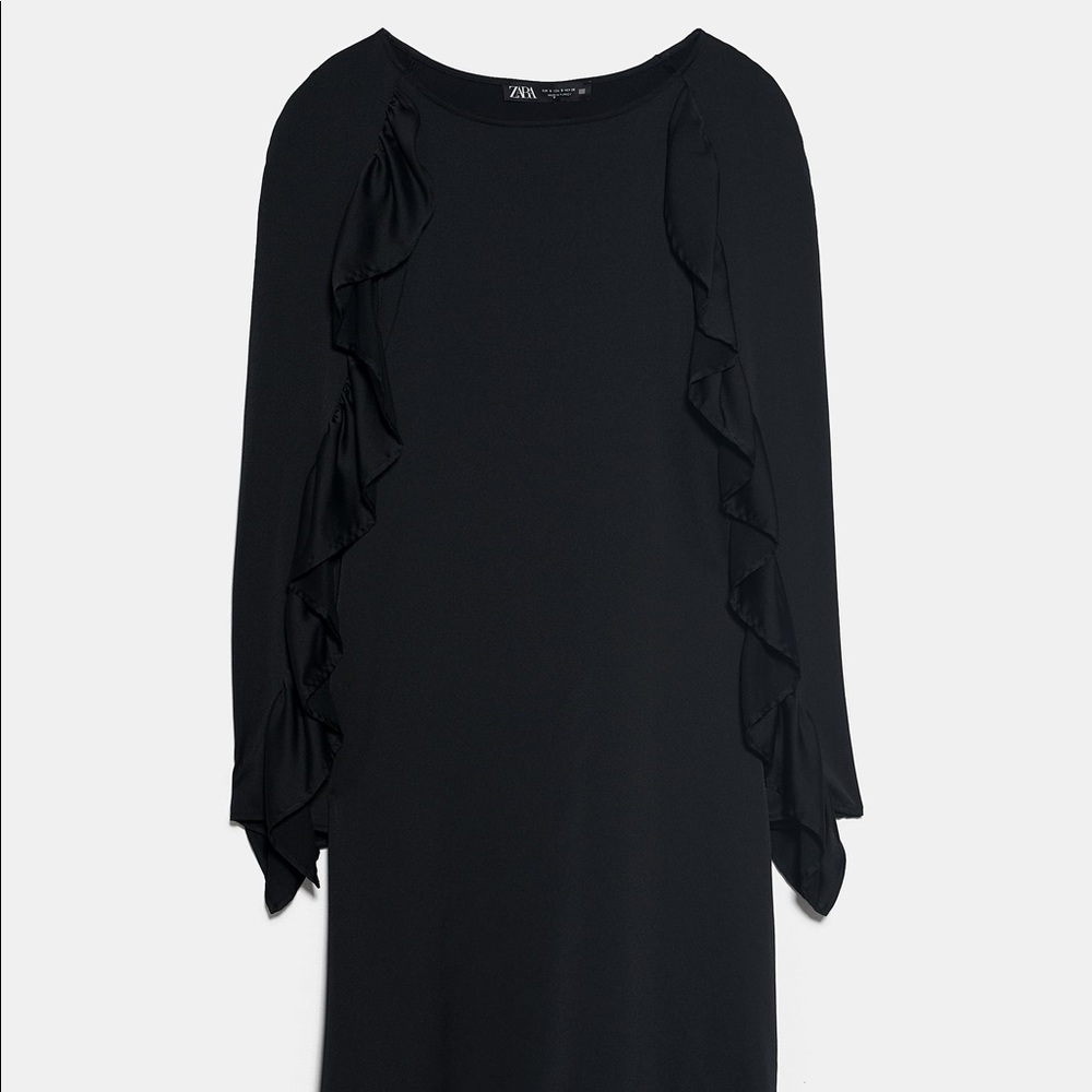 ZARA black mini dress. New with tags never worn. - Picture 4 of 4